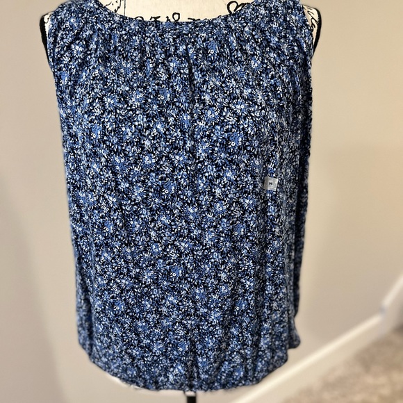 LOFT TOP MULTI BLUES -size M - Picture 1 of 6